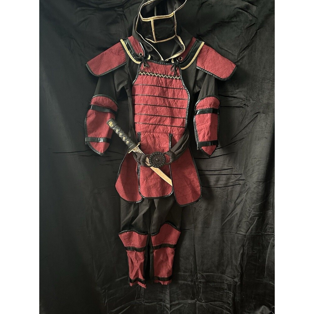 Teetot & Co Kids Delux Ninja Knight Halloween Costume W/ Built In Mask Sz 7/8